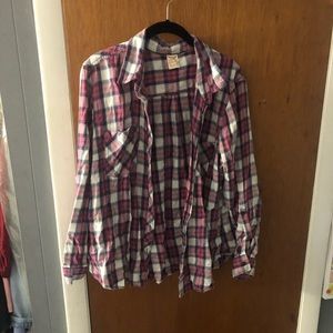 Pink and blue Flannel (XL)